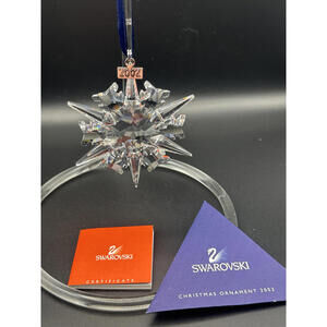 Swarovski 2002 Crystal Christmas Ornament Snowflake